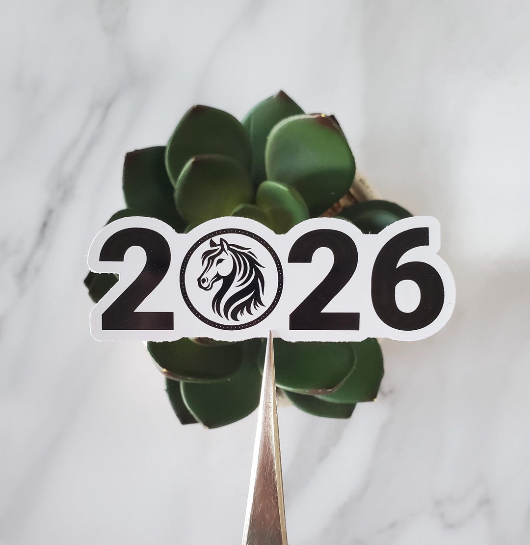 2026 Year of the Horse Vinyl Sticker | Chinese Lunar New Year ...