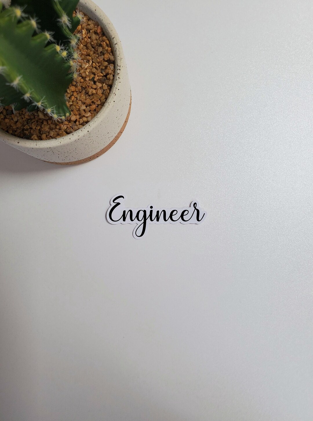 Engineering Text Sticker Engineer Text Sticker | Laptop, Water Bottle, Phone Case Sticker ...