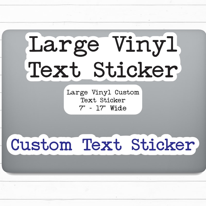 Large Custom Vinyl Stickers - Etsy