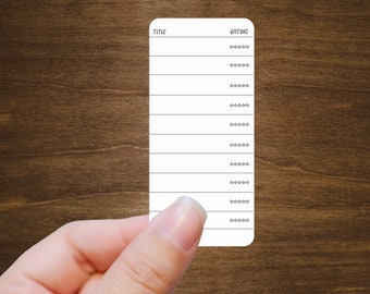 Minimalist Reading Tracker List Stickers with Ratings - Planners, Journals, and Habit Trackers | Book List Stickers | Kiss Cut, Matte Finish