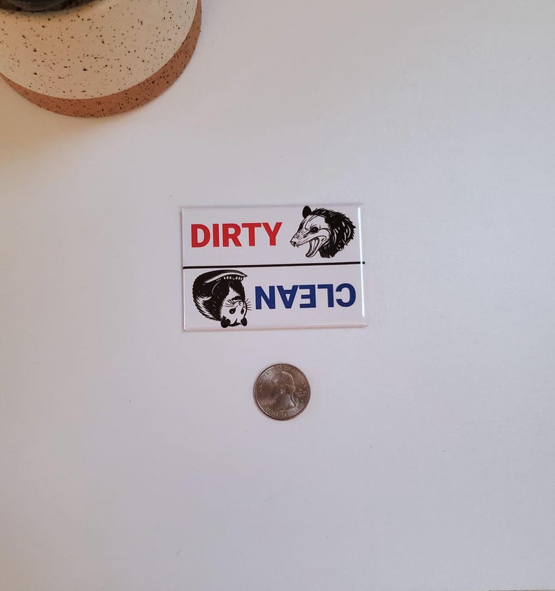Dishwasher Magnet Possum Design | Dirty Clean Magnet | 3