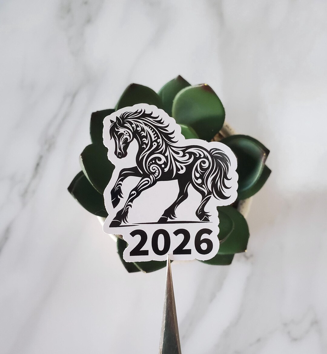 2026 Year of the Horse Vinyl Sticker | Chinese Lunar New Year ...