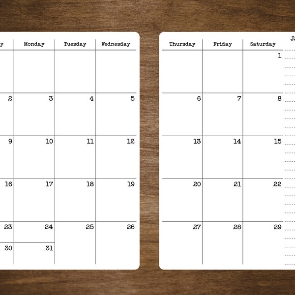 2025 2025 Pocket Calendar Etsy