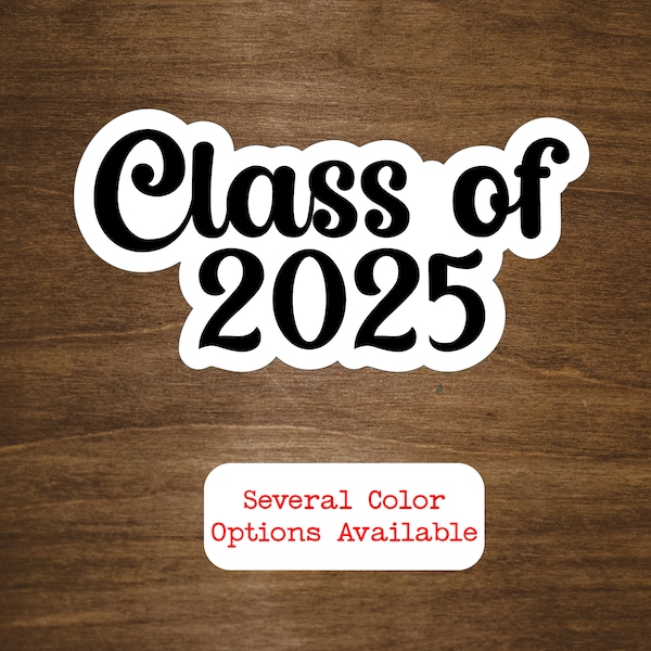 Class of 2025 Stickers Etsy