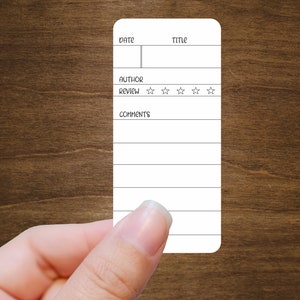 Minimalist Reading Tracker Sticker - Single | For Planners, Journals, and Book Trackers | Kiss Cut, Matte Finish | Style B