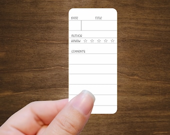Minimalist Reading Tracker Sticker - Single | For Planners, Journals, and Book Trackers | Kiss Cut, Matte Finish | Style B