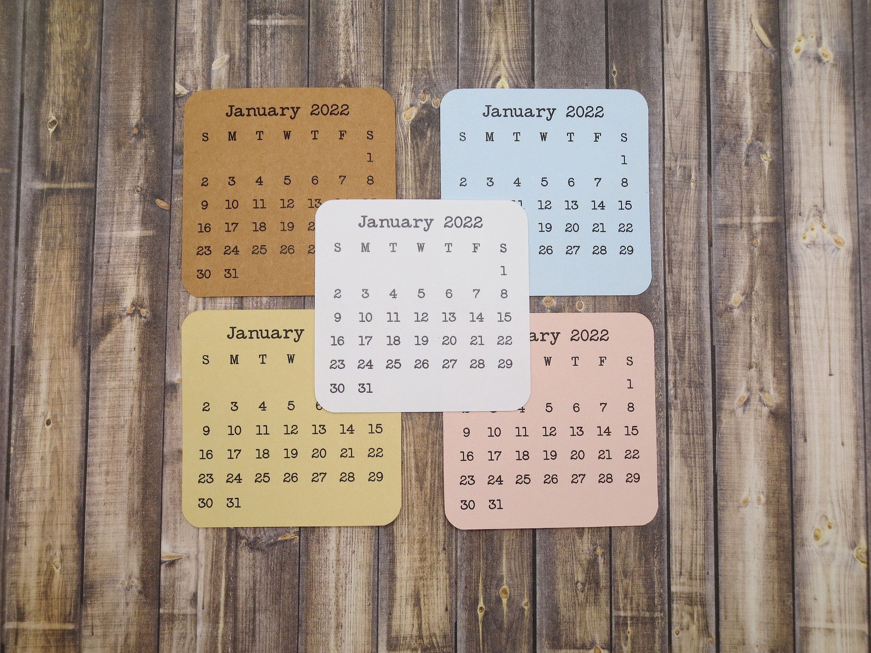 2021 2022 Mini Calendar Stickers For Planners And Journals | Etsy