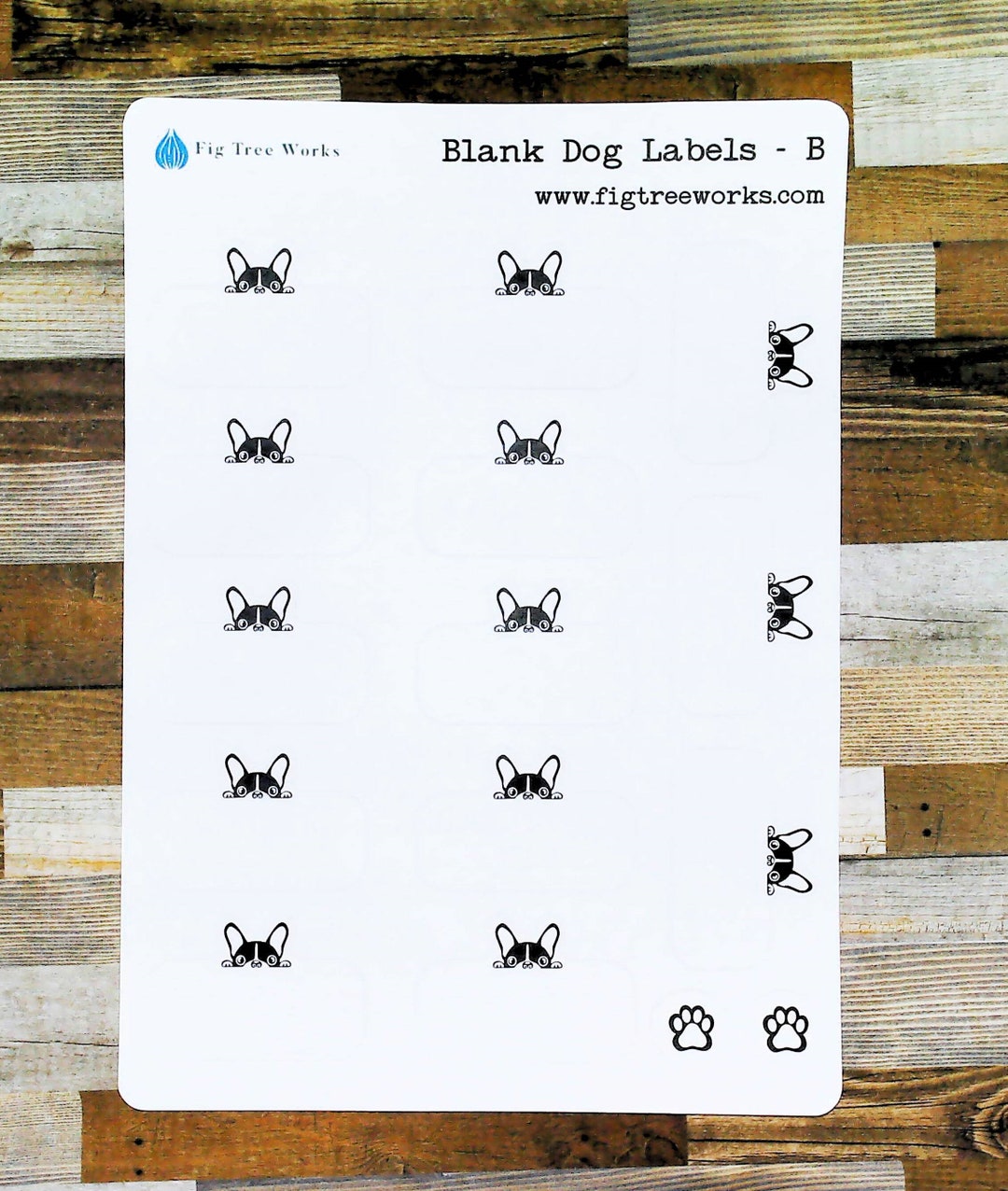Dog Label Stickers for Planners, Journals, and Notebooks | Blank Labels ...