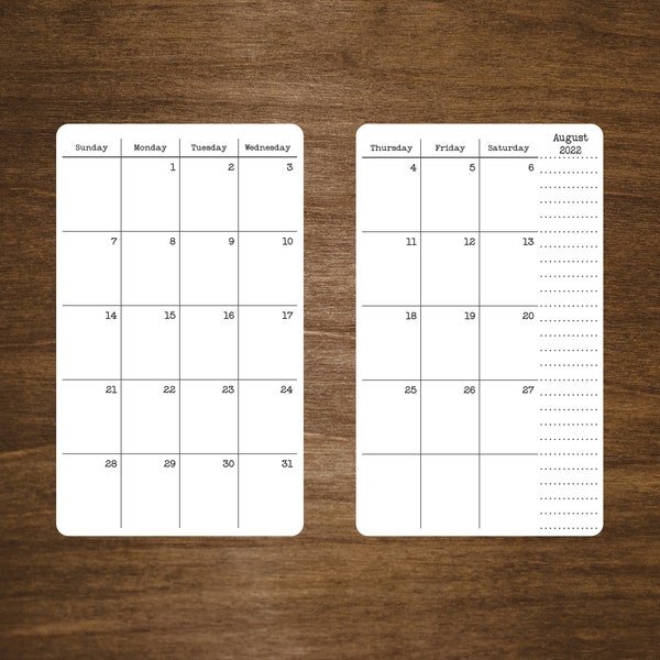 2024 2025 Pocket Calendar - Etsy