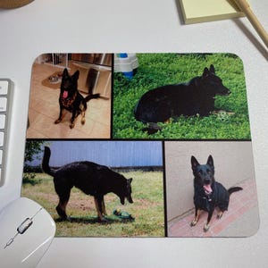 Custom Photo Collage Mouse Pad | Add up to 9 Photos | Create A Personalized Mouse Pad With Your Photos | Desk Accessories