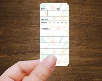 Reading Tracker Sticker - Single | Book List Stickers for Planners, Journals, and Habit Trackers | Kiss Cut, Matte Finish | Style B