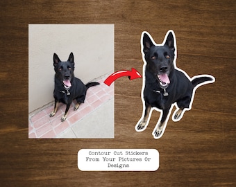 Custom Stickers From Your Photos | Create A Sticker From Your Photo, Logo, Drawing, or Design  | Glossy Vinyl | Contour Cut Stickers