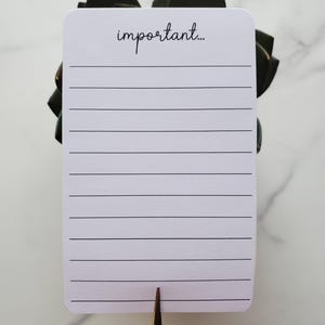 Important Stickers with Lines for Journals, Dairies, Planners, Reflections | Kiss Cut, Matte Finish