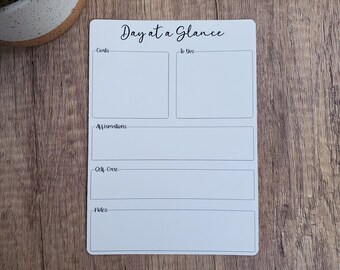 Day at a Glance Stickers for Planners and Journals | Die Cut, Matte Finish, 5" x 7"