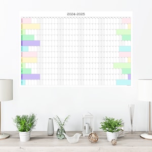 Large 2026-2027 Academic Wall Calendar – Minimalist Annual Planner