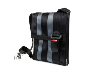 Recycled seatbelts bag - BLK 38-13, Shoulder bag, Buckle, Crossbody bag
