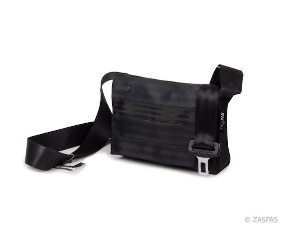 Recycled Seatbelts Bag BLK 28 15 Buckle Crossbody Bag Shoulder Bag Etsy Canada