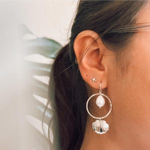 Malibu Seashell Earrings | Gold filled | Sterling Silver