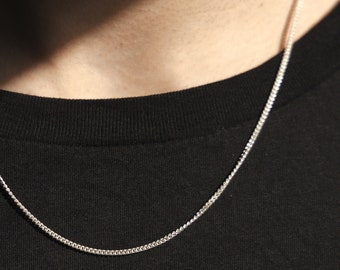 Cuban Link Chain | Mens Chain | Sterling Silver | Unisex