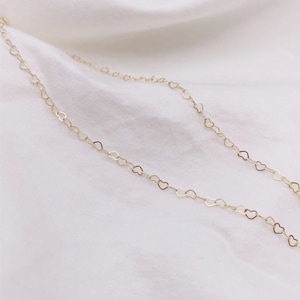 Heart Link Necklace | 14k gold filled
