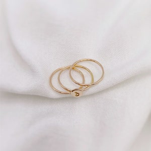 Gold Initial Stacker Rings image 6