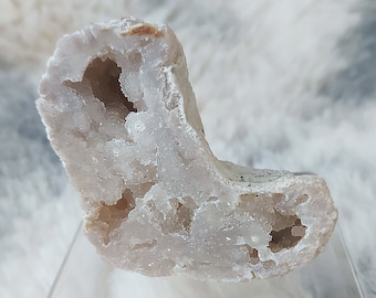 Druzy Quartz Geode Specimen, Medium