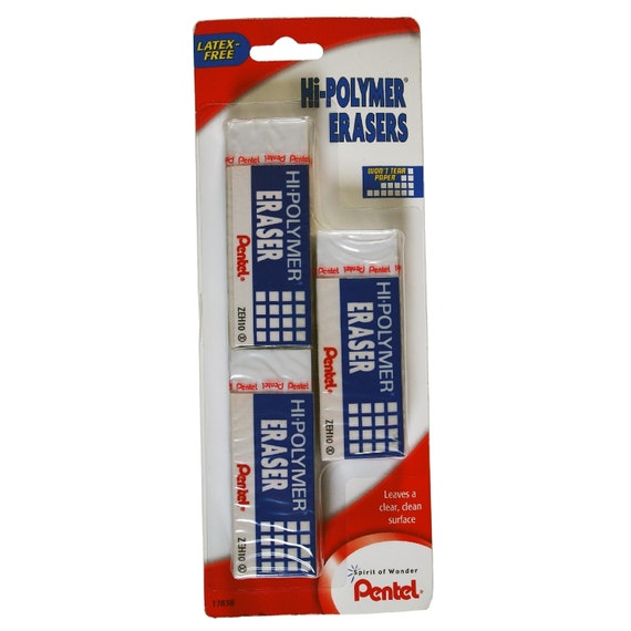 Pentel : Hi-polymer Erasers 3 Pack Eraser Block Style Latex Free -   Sweden