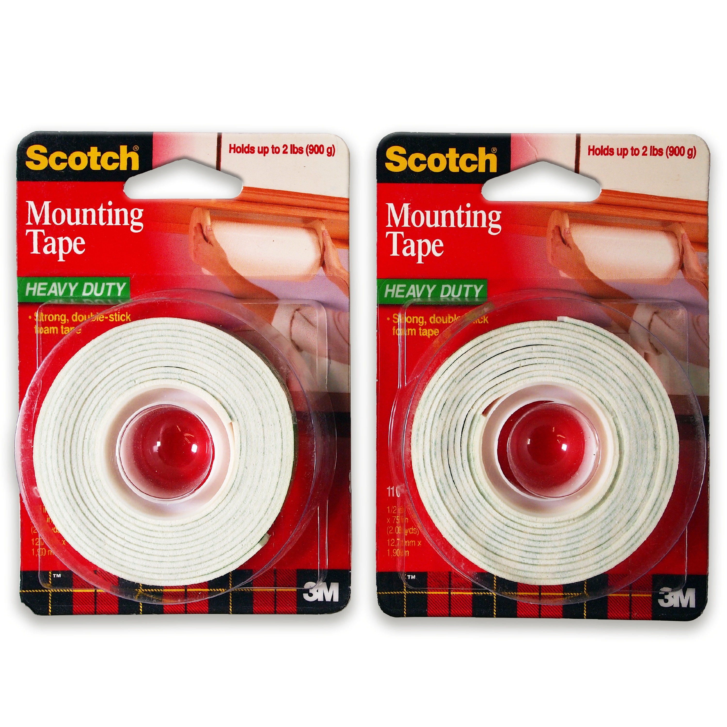 Scotch 0.5 x 2.08yds White Double Sided Mounting Tape