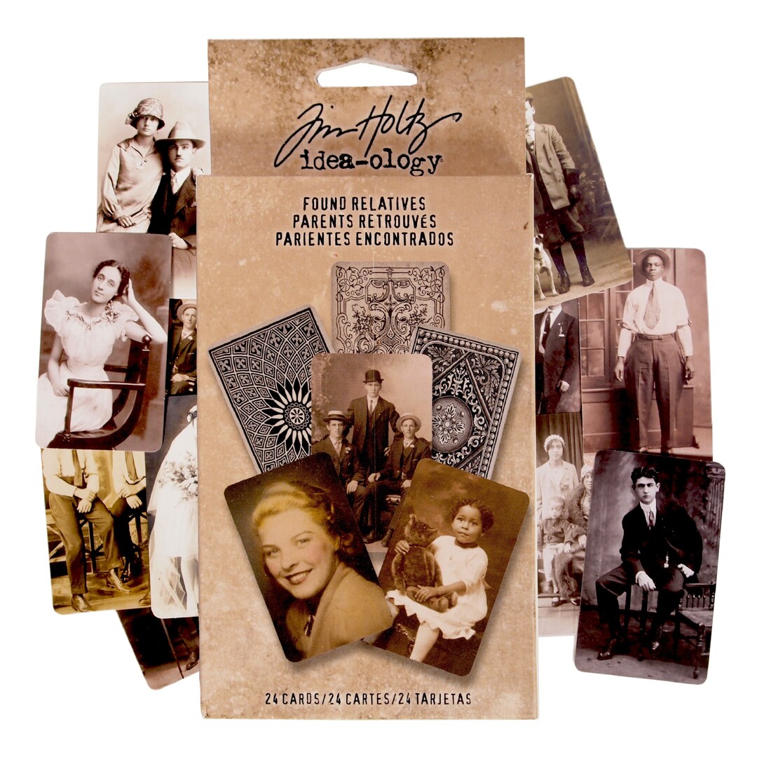 Tim Holtz Found Relatives 24 Pack of Black & White Photo Etsy