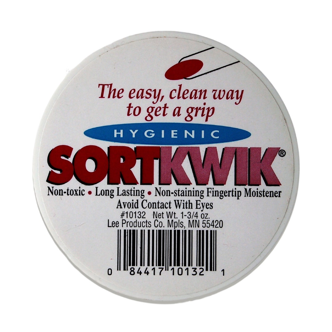 Lee Sortkwik Nonstaining Fingertip Moistener Nontoxic Long Lasting