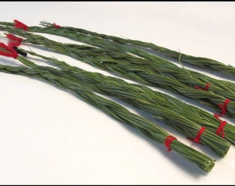 Sweetgrass braid - Sweetgrass  Pipelighter ( Hierochloe odorata )  piper starters bulk Pick your length