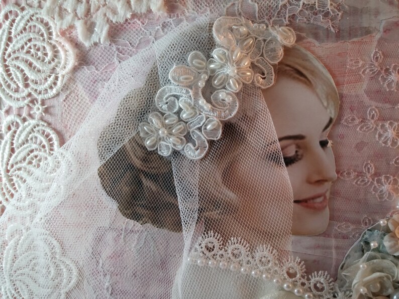 The original picture in the technique of mixed media Bride