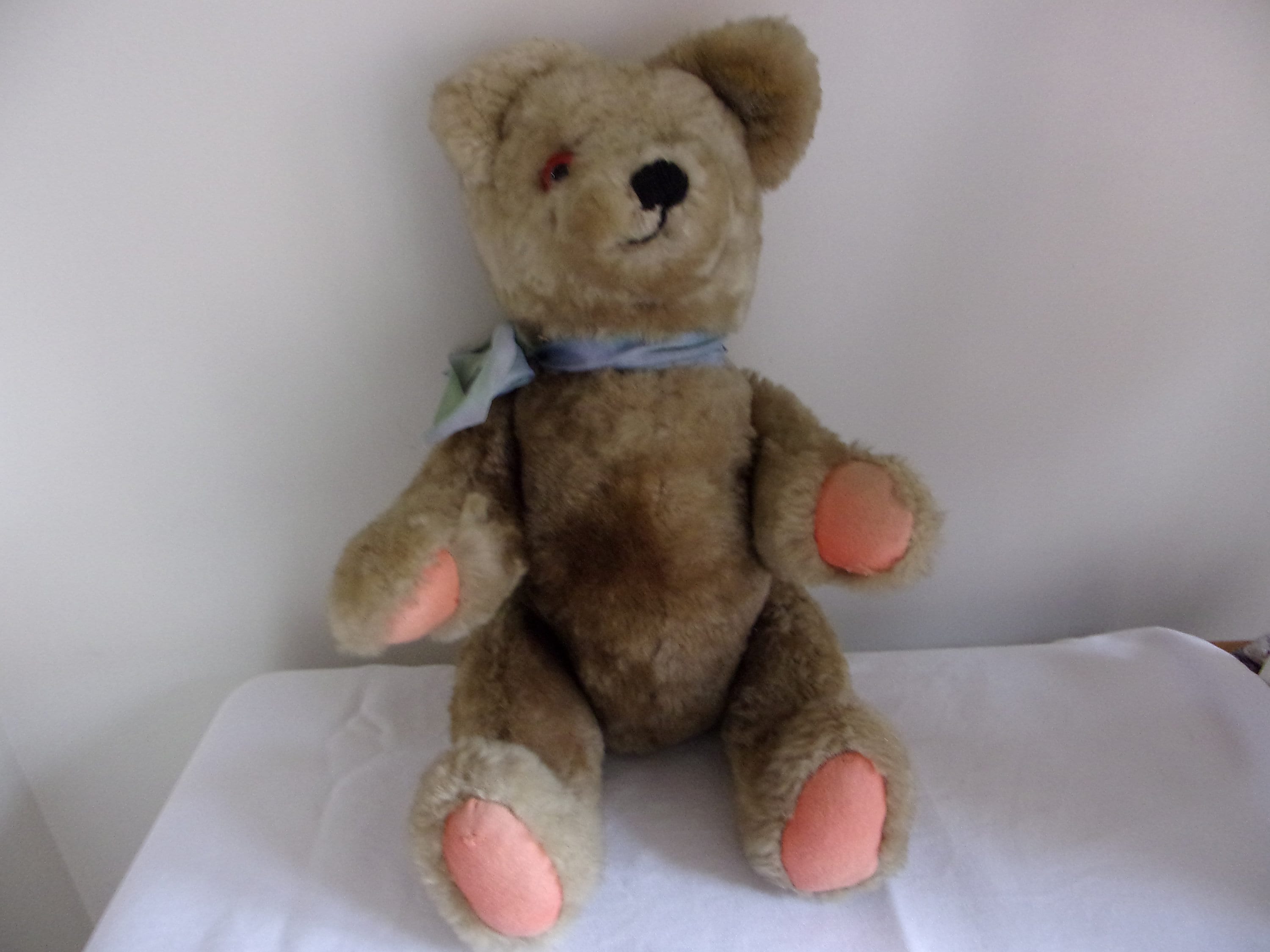 1940s Ealon Teddy Bear With Glass Eyes Etsy UK