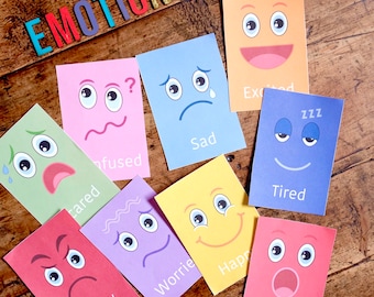 Mood Faces Vector Drawing, Emotion Character Design, Printable Face ...