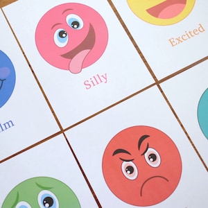 Emotion Faces A4 Print &amp; 12 Large Individual Faces on A4 - Printable ...