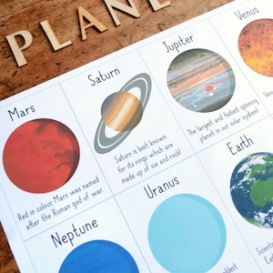 Planetas - Flashcards - Download digital para impressão