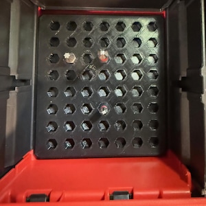 Milwaukee PACKOUT 4-Drawer Storage Bit Holder Insert - Compatible with 1/4&quot; Bits | Milwaukee PACKOUT 4-Drawer Storage Bit Holder Insert