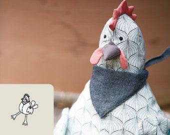 Mamma Chicken PDF Patron de couture Décoration de Pâques