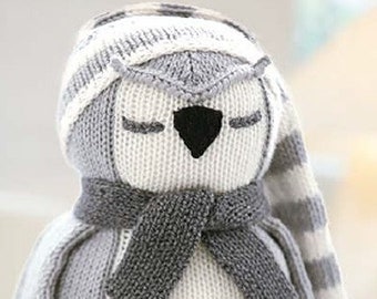 Nite Nite Owl Knitting Pattern Toy Decoration Novelty