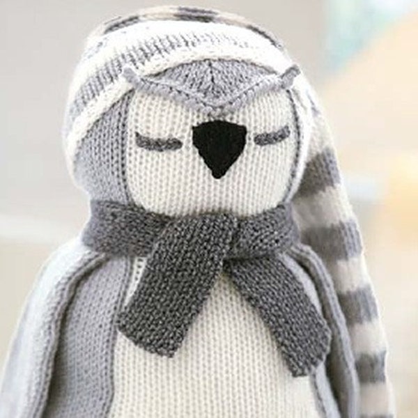 Nite Nite Owl Knitting Pattern Toy Decoration Novelty