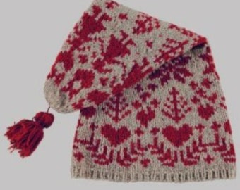 Fair Isle Christmas Hat * 2 sizes * Pdf Knitting Pattern