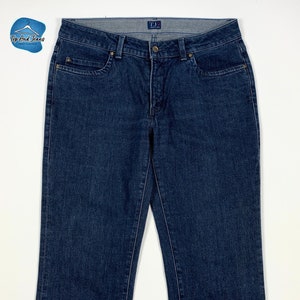 Trussardi jeans mod. 130 women&#39;s used straight stretch W33 size 47 blue denim T8771