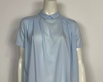 Blugirl blumarine elegant women&#39;s shirt Size 40 D34 short sleeve blouse T6527