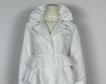 Scervino street jacket woman used jacket F40 tg 44 spring summer white T8017