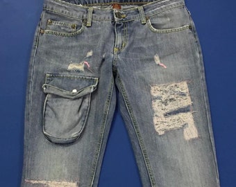 Dondup shorts jeans short pants berduma used blue w26 size 40 light blue T1505