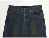 Just Cavalli skirt tube jeans used denim skirt vintage retro blue T3148