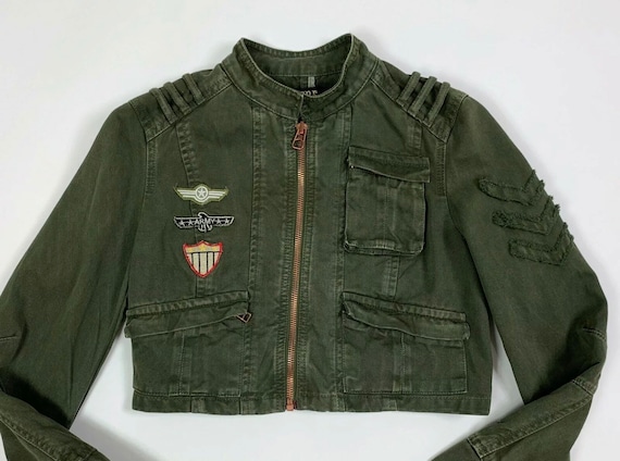 Zara Army Jacket Jacket Women Used S Mex 26 Military Green - Etsy