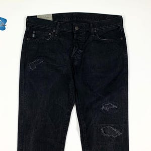 Abercrombie & Fitch men's jeans used W34 L32 size 48 straight fit denim T8852