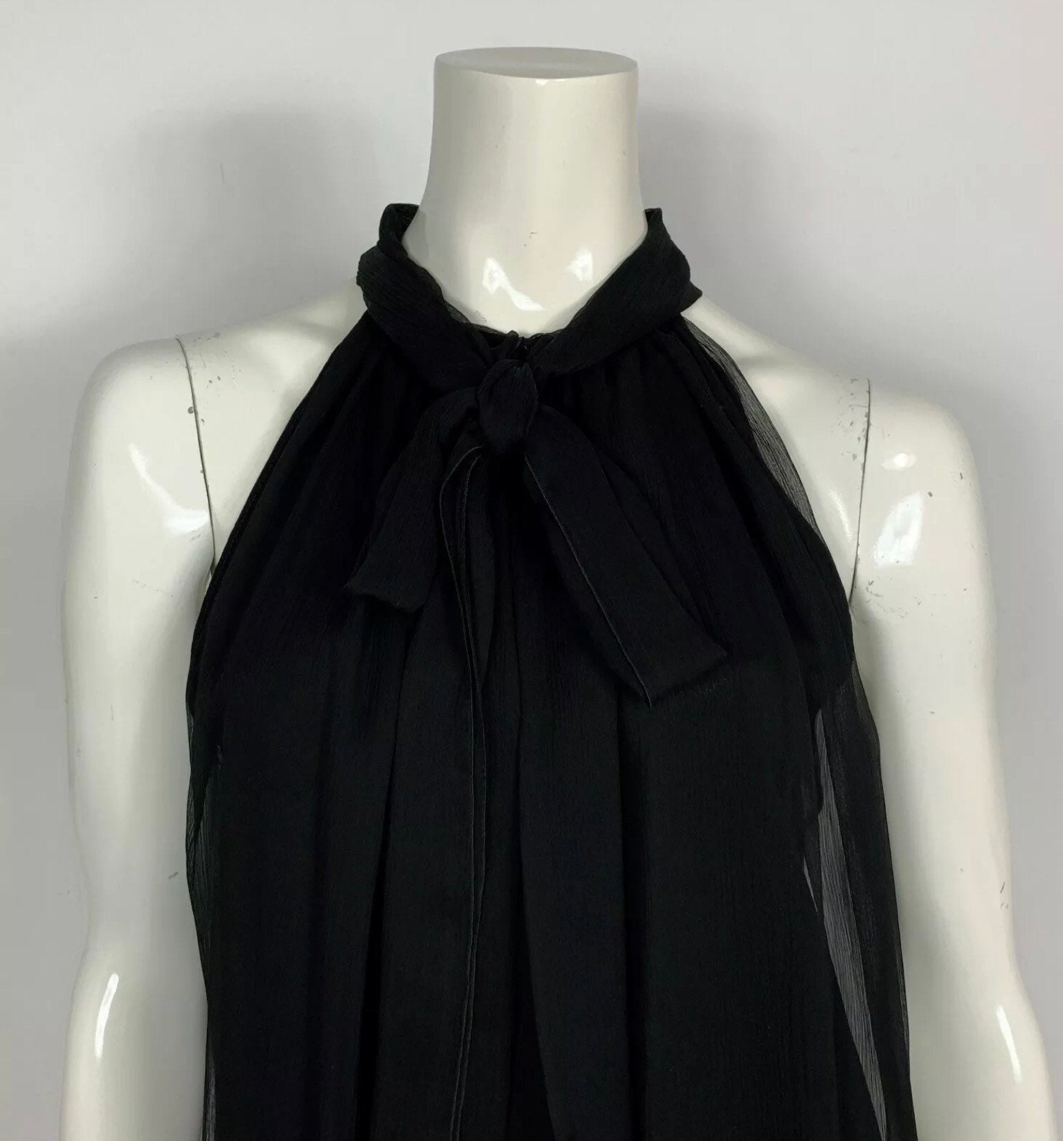 Tシャツ・カットソー BLUMARINE Black Silk Blouse Pleated Blouse In Silk Chiffon | Blumarine