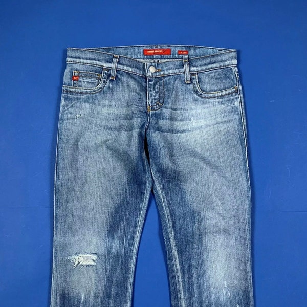 Miss sechzig Lot Jeans Frau verwendet W28 tg 42 zerstörte Denim Freund T7634